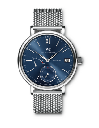 IWC - IW5101-16  Portofino Hand-Wound Eight Days Stainless Steel / Blue / Milanese