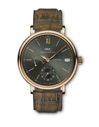 IWC - IW5101-18  Portofino Hand-Wound Eight Days Red Gold / Green / Harrods