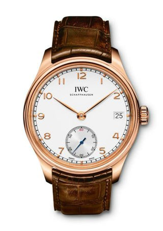 IWC - IW5102-04  Portuguese Hand-Wound Eight Days Red Gold