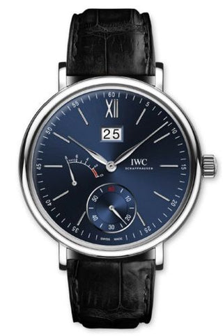 IWC - IW5161-04  Portofino Hand-Wound Big Date White Gold / Laureus Charity Night Milano 2016