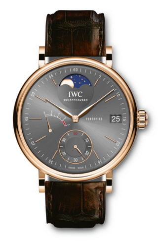 IWC - IW5164-03  Portofino Hand-Wound Eight Days Moonphase Red Gold / Ardoise