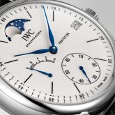 IWC - IW5164-06  Portofino Hand-Wound Eight Days Moonphase 150 Years Stainless Steel / White