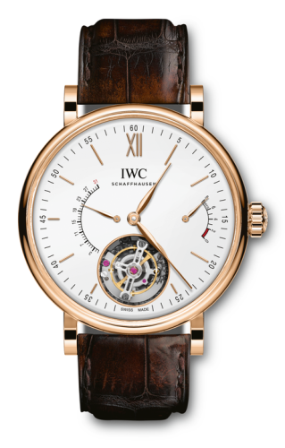 IWC - IW5165-01  Portofino Hand-Wound Tourbillon Rétrograde Red Gold / Silver