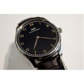 IWC - IW5703-02  Portugieser Hand-Wound Pure Classic Stainless Steel / Black