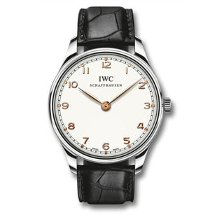 IWC - IW5703-03  Portuguese Hand-wound Pure Classic Stainless Steel / Silver