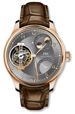 IWC - IW5901-01  Portugieser Constant-Force Tourbillon Double Moon Red Gold / Ardoise