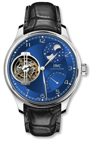 IWC - IW5901-09  Portugieser Constant-Force Tourbillon Double Moon Platinum / Behebani