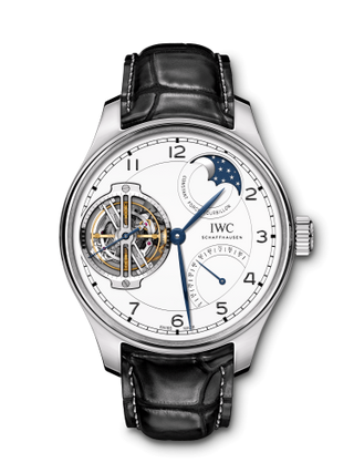 IWC - IW5902-02  Portugieser Constant-Force Tourbillon Edition “150 Years” Platinum / White