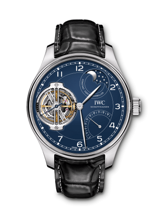 IWC - IW5902-03  Portugieser Constant-Force Tourbillon Edition “150 Years” Platinum / Blue