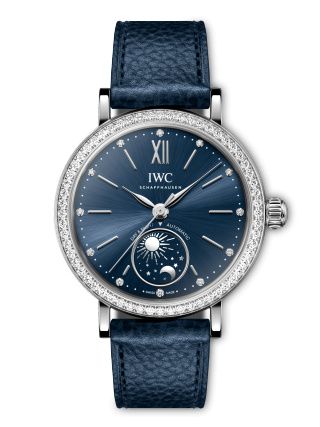 IWC - IW6598-01  Portofino Day & Night 34 Stainless Steel - Diamond / Blue