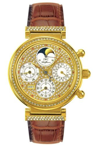 IWC - IW8153-05  Da Vinci Perpetual Yellow Gold / Diamond / Paved / German