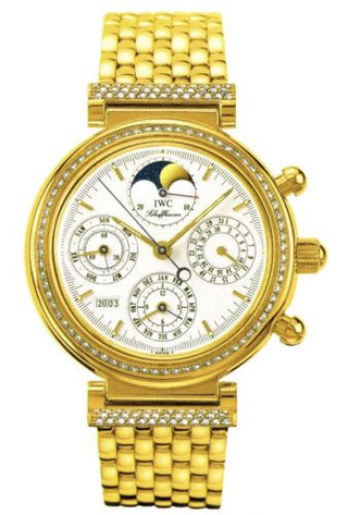 IWC - IW9253-02  Da Vinci Perpetual Yellow Gold / Diamond / White / Italian / Bracelet