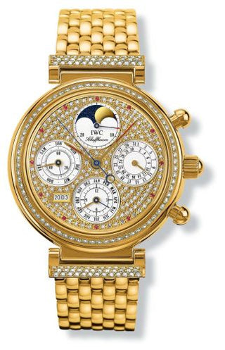 IWC - IW9253-06  Da Vinci Perpetual Yellow Gold / Diamond / Paved / German / Bracelet