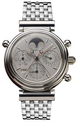 IWC - IW9254-05  Da Vinci Perpetual Rattrapante Platinum / Silver / German / Bracelet