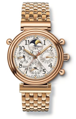 IWC - IW9272-01  Da Vinci Perpetual Rattrapante Rose Gold / Silver / German / Bracelet