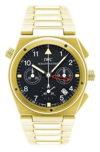 IWC - IW9515-01  Ingenieur Mecaquartz Chronograph Alarm Yellow Gold / Black / Bracelet