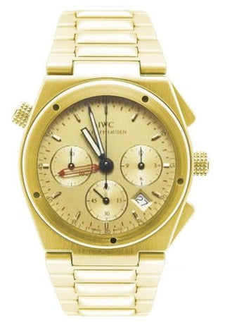 IWC - IW9515-03  Ingenieur Mecaquartz Chronograph Alarm Yellow Gold / Champagne / Bracelet