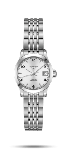 Longines - L2.320.4.76.6  Record 26mm Stainless Steel / Silver-Arabic / Bracelet