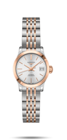 Longines Record 26mm Stainless Steel / Pink Gold / Diamond / Black-Diamond / Alligator (L2.320.5.72.7)