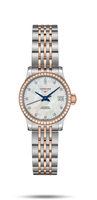 Longines Record 26mm Stainless Steel / Pink Gold / White-Roman / Bracelet (L2.320.5.89.7)