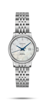 Longines Record 30mm Stainless Steel / Diamond / MOP-Diamond / Bracelet (L2.321.0.87.6)