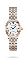 Longines Record 30mm Stainless Steel / Pink Gold / Diamond / MOP-Diamond / Bracelet (L2.321.5.11.7)