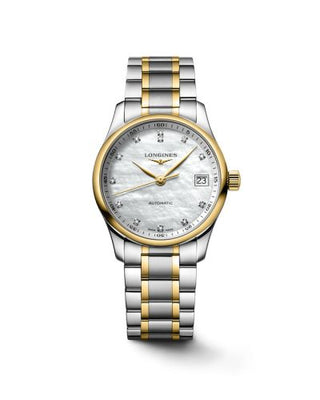 Longines - L2.357.5.87.7  Master Collection Date 34 Stainless Steel - Yellow Gold / MOP