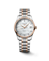 Longines Master Collection 34 Moonphase Stainless Steel - Pink Gold / MOP / Bracelet (L2.357.5.89.7)