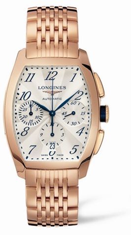 Longines - L2.643.8.73.6  Evidenza Chronograph Pink Gold Bracelet