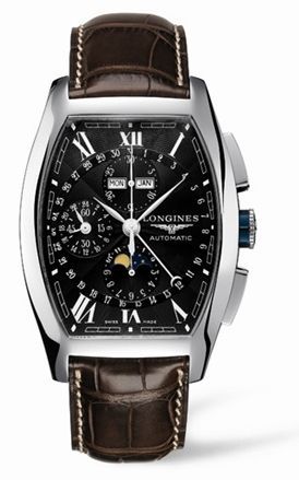 Longines - L2.688.4.58.9  Evidenza Chronograph Calendar Black