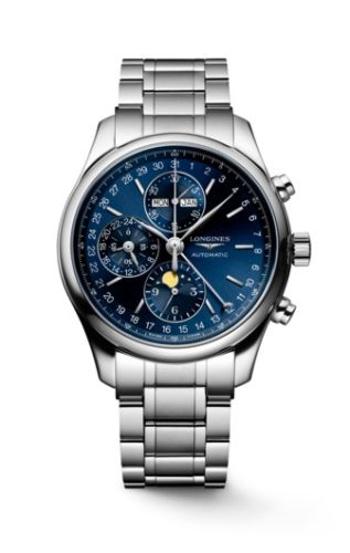 Longines - L2.773.4.92.6  Master Collection 42 Chronograph Calendar Stainless Steel / Blue / Bracelet