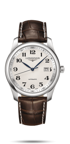 Longines - L2.793.4.78.5  Master Collection 40 Date Stainless Steel / Silver-Arabic / Alligator XL