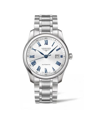 Longines - L2.793.4.79.6  Master Collection 40 Date Stainless Steel / Silver - Roman / Bracelet