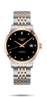 Longines Record 38.5mm Stainless Steel / Pink Gold / Silver-Arabic / Bracelet (L2.820.5.57.7)