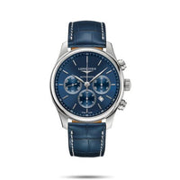 Longines Master Collection 44 Chronograph Stainless Steel / Blue / Bracelet (L2.859.4.92.0)