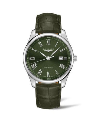 Longines - L2.893.4.09.2  Master Collection 42 Date Stainless Steel / Green - Roman