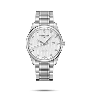 Longines - L2.893.4.77.6  Master Collection 42 Date Stainless Steel / Silver-Diamond / Bracelet