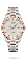 Longines Master Collection 42 Date Stainless Steel / Pink Gold / Black-Diamond / Bracelet (L2.893.5.77.7)