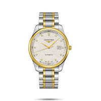 Longines Master Collection 42 Date Stainless Steel / Yellow Gold / Champagne-Diamond / Bracelet (L2.893.5.97.7)