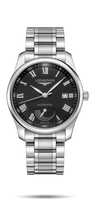 Longines Master Collection 40mm Power Reserve Stainless Steel / Black-Roman / Alligator XL (L2.908.4.51.6)