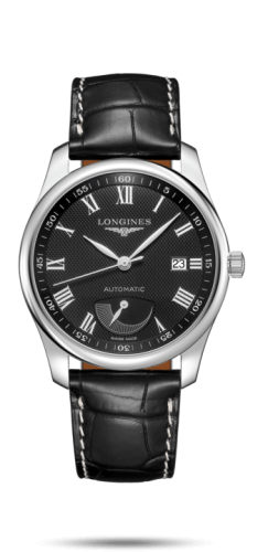 Longines - L2.908.4.51.7  Master Collection 40mm Power Reserve Stainless Steel / Black-Roman / Alligator