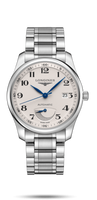 Longines Master Collection 40mm Power Reserve Stainless Steel / Silver-Arabic / Alligator (L2.908.4.78.6)