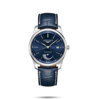 Longines - L2.908.4.92.0  Master Collection 40mm Power Reserve Stainless Steel / Blue / Alligator