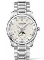 Longines Master Collection 40 Moonphase Stainless Steel / Black-Diamond / Bracelet (L2.909.4.77.6)