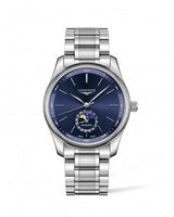 Longines Master Collection 40 Moonphase Stainless Steel / Black-Roman / Alligator (L2.909.4.92.6)