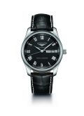 Longines - L2.910.4.51.7  Master Collection 40mm Annual Calendar Stainless Steel / Black-Roman / Alligator