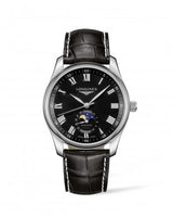 Longines Master Collection 40 Moonphase Stainless Steel / Blue-Diamond / Alligator (L2.919.4.51.8)