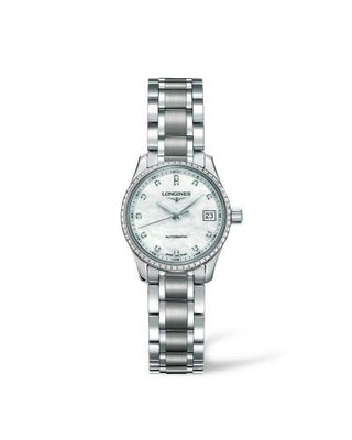 Longines - L2.128.0.87.6  Master Collection Date 25.5 Stainless Steel - Diamond / MOP / Bracelet