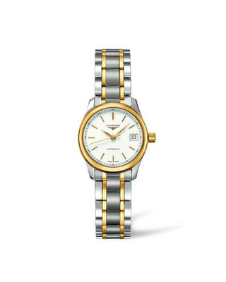 Longines - L2.128.5.12.7  Master Collection Date 25.5 Stainless Steel - Yellow Gold / White / Bracelet