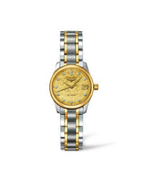 Longines Master Collection Date 25.5 Stainless Steel - Yellow Gold / Champagne / Bracelet (L2.128.5.38.7)